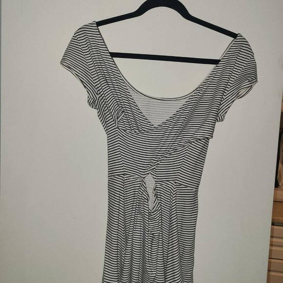 AE White Striped Dress - Picture 2 of 3